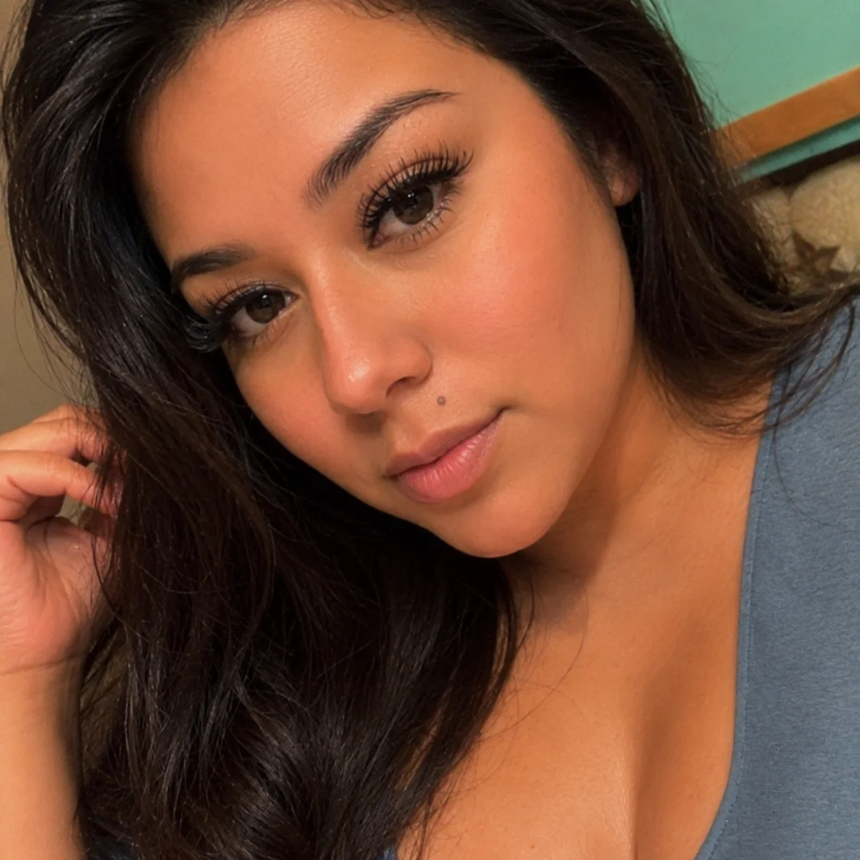 Zufriedene Kundin